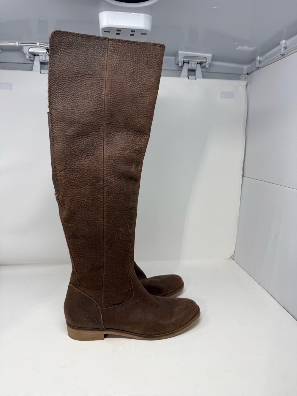 Worn once Lucky Brand Brown Over-the-Knee Leather Boots Sz 10 (MKLTWH)